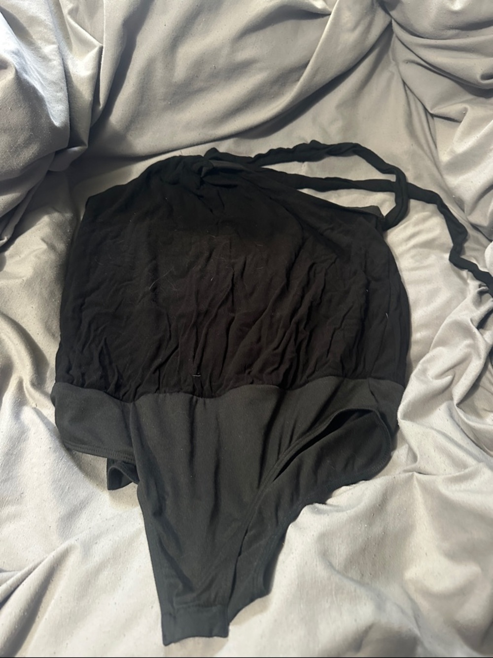 Black Women's Bodysuit Halter Top - Unbranded